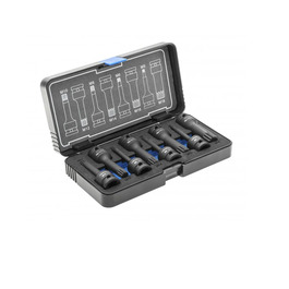 HOGERT, HT6R006, Bit impact socket Spline set 8 pcs, 1/2", CrMo