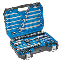 HOGERT, HT1R425, Tool set 85 pcs, CrV steel