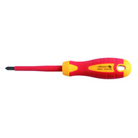 HOGERT, HT1S969, Insulated screwdriver PZ2 100 mm, 1000 V, CrMo steel