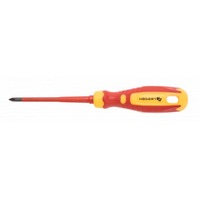 HOGERT, HT1S965, Insulated screwdriver PH1 100 mm, 1000 V, CrMo steel