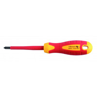 HOGERT, HT1S940, Insulated screwdriver PZ0 60 mm, 1000 V, S2 steel
