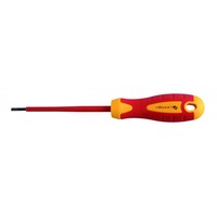 HOGERT, HT1S905, Insulated slotted screwdriver  5,5 x 125 mm, 1000 V, S2 steel