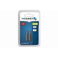 HOGERT, HT1S345, Screwdriver bit HEX5, 25 mm, 2- piece blister