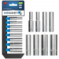 HOGERT, HT1A886, 1/4" Deep socket set, 8 pcs