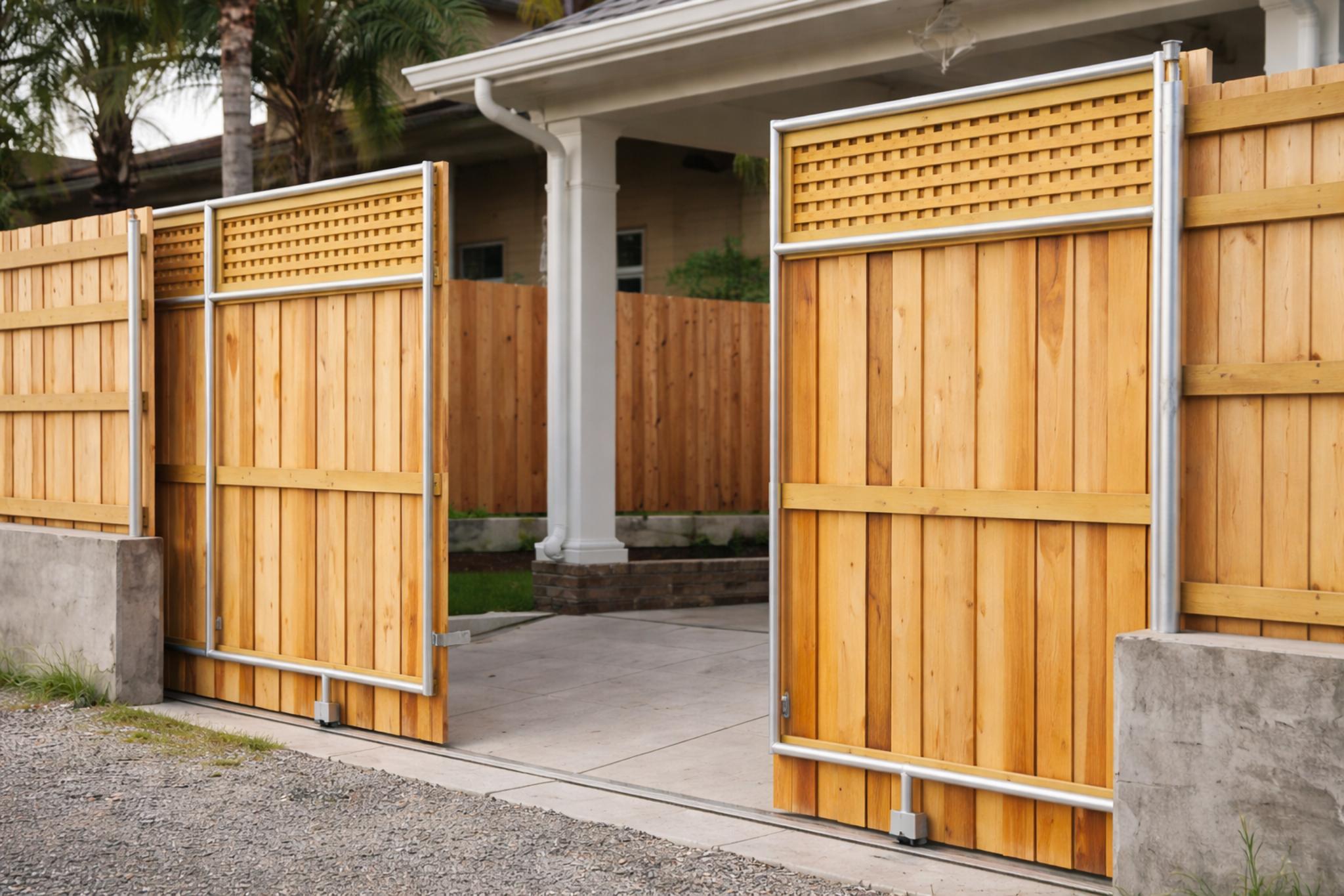 Automatic Bi Parting Sliding Gates