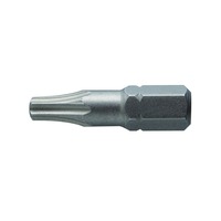 HOGERT, HT1S363, Screwdriver bit, TORX 20, 25 mm, S2 steel, 2- piece blister